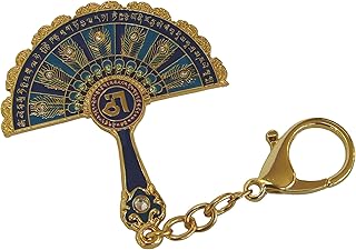 Feng Shui Peacock Feather Mirror Fan (Big) Against Bad Luck