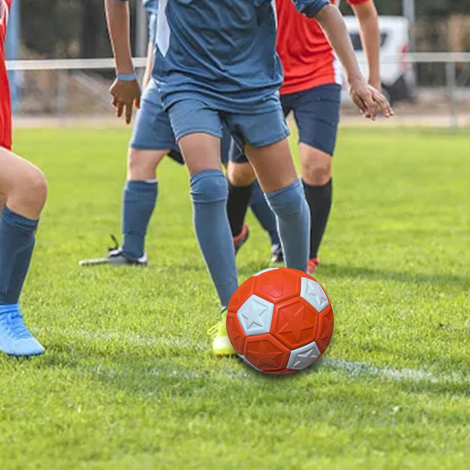 Balón de Fútbol Entrenamiento Infantil Balón Deportivo Fútbol Sala Material PU Resistente Adecuado para Niños Niñas