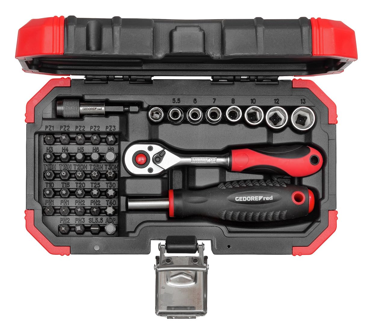 GEDOREred R33003040 - Juego de puntas (1/4", 40 piezas)
