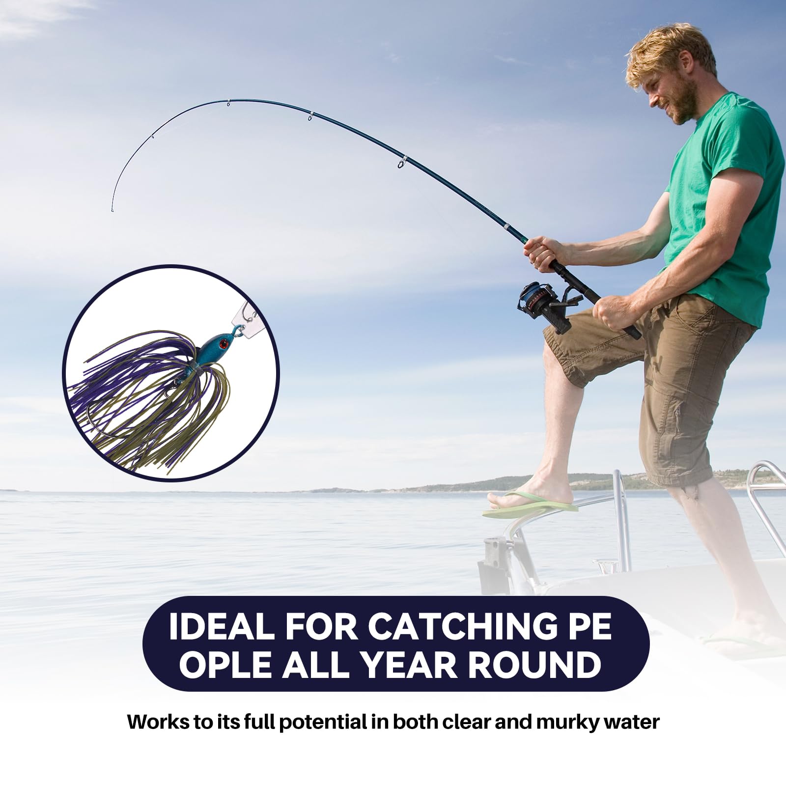 Chatterbait przynęta wędkarska na okonie, 6 sztuk, przynęta wędkarska, szczupak, spinnerbait, gumowa przynęta, sandacz, sztuczna przynęta wędkarska, zestaw do wędkowania szczupaków, pstrągów