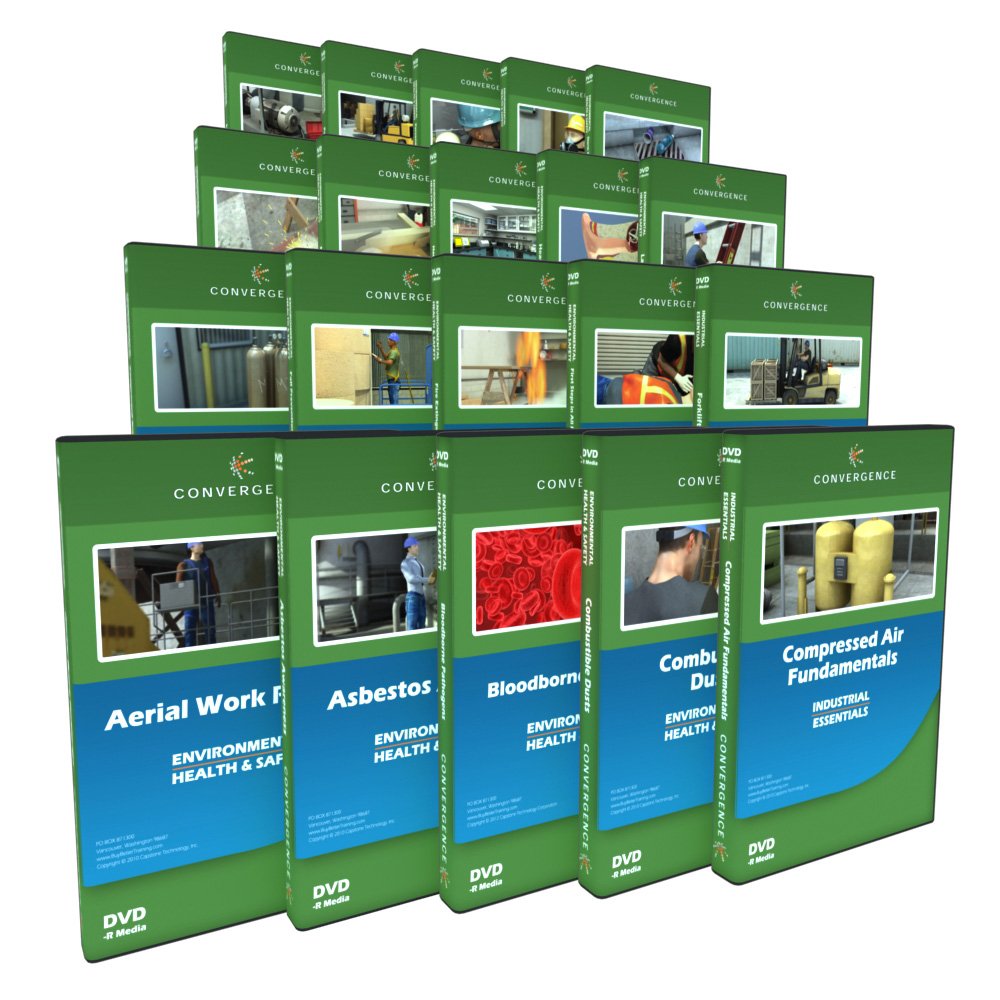Convergence C375 Warehouse and Manufacturing Safety Training Program DVD, 438 minutes Time (20
