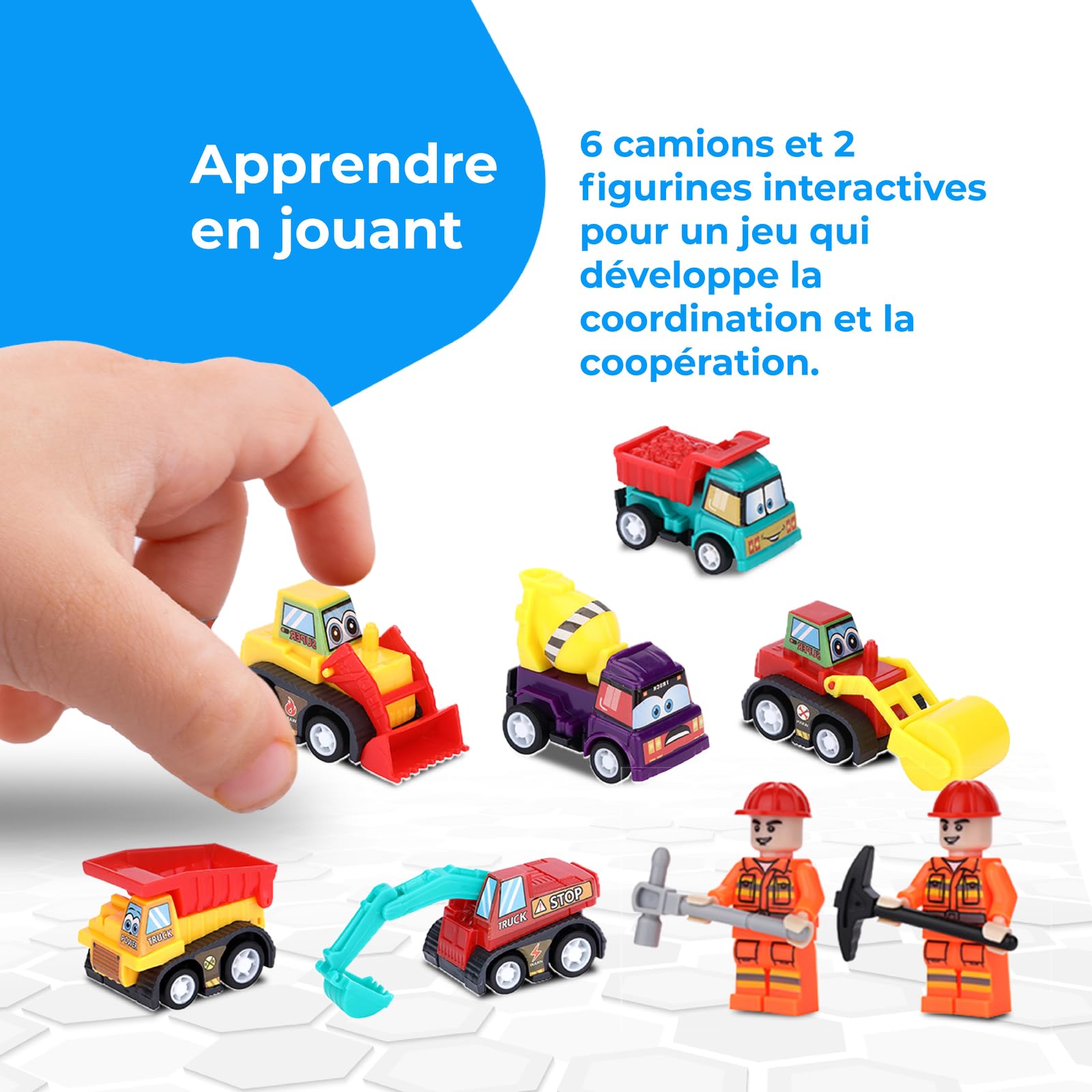 NK Jeu Sable Magique pour Enfants 2 3 4 5 6 Ans - Set de Construction pour Enfants avec 1.36kg Sable 2 couleurs et Bac à Sable de 40x40cm, Jouet Cadeau Original pour Noël et Anniversaire (48 pièces)