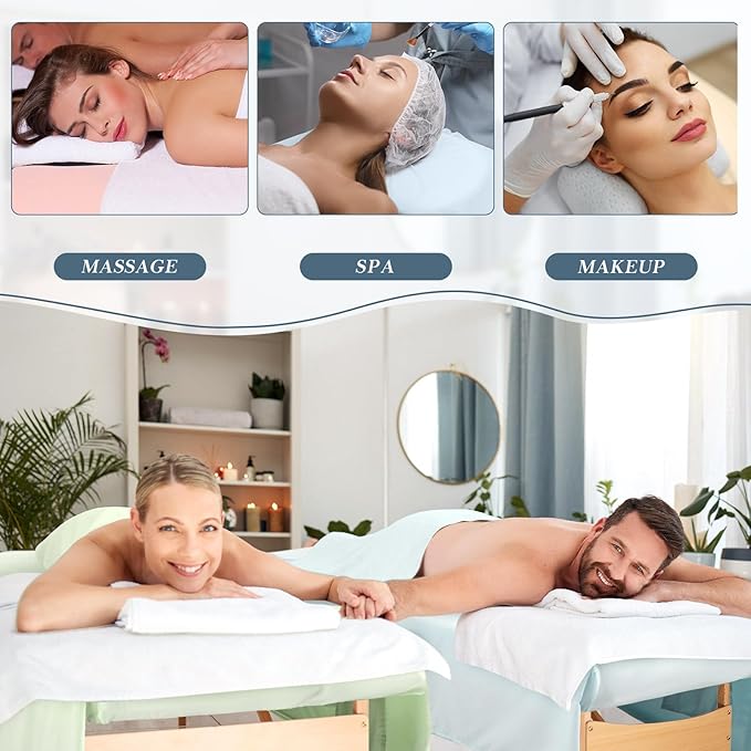 Juego de Sábanas para Camilla de Masaje 24 Piezas 8 Sets miniatura 6