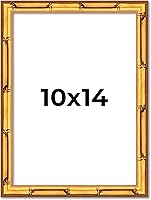 Vista 129 de Poster Palooza Marco de madera maciza de bambú dorado de 12 x 8 pulgadas con acrílico UV, respaldo de tablero de espuma y accesorios para colgar