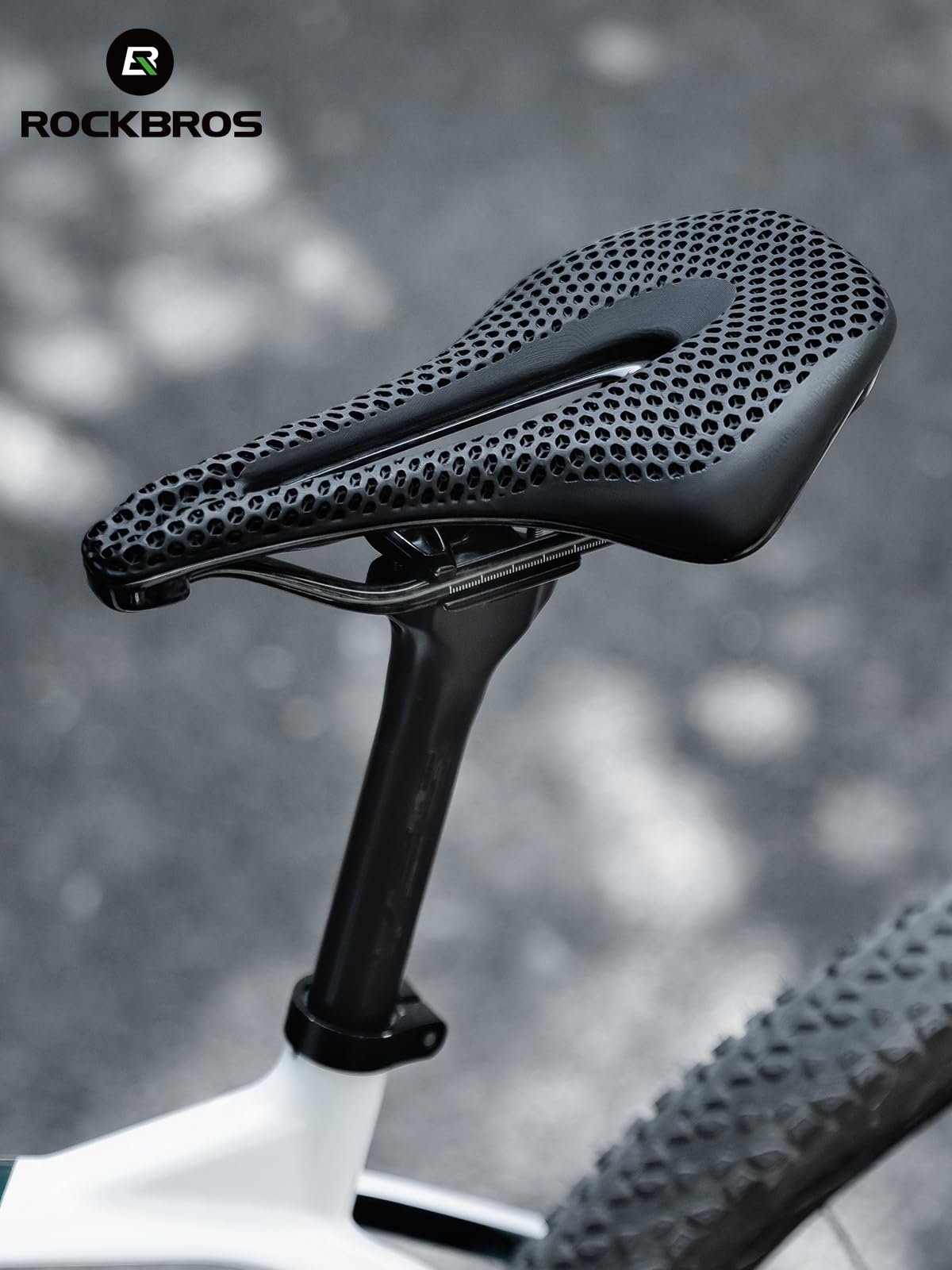 ROCKBROS Sillín de Bicicleta Impreso en 3D Cómodo Sillín Bicicleta Cómodo Asienro Ergonómico para MTB Bicicletas de Carretera