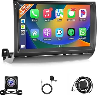 Car Stereo Radio for Toyota Prius 2004 2005 2006 2007 2008 2009 with Wireless Carplay Android Auto - 9" IPS Touch Screen with GPS BT WiFi FM SWC Mirror Link Backup Camera - 2G+32G