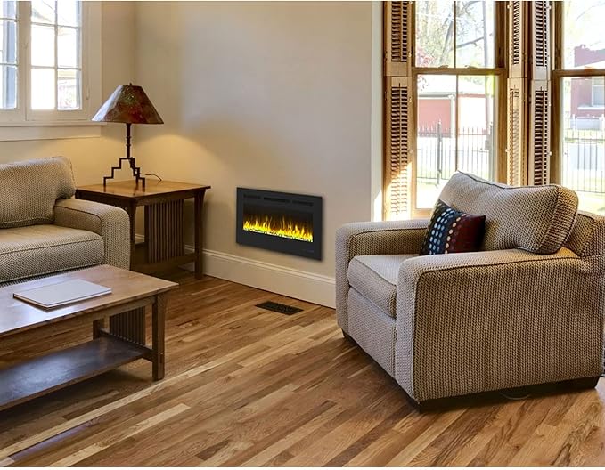 Chimenea Eléctrica Cheerway 72 Pulgadas, Ultra Delgada, Montaje en Pared miniatura 7