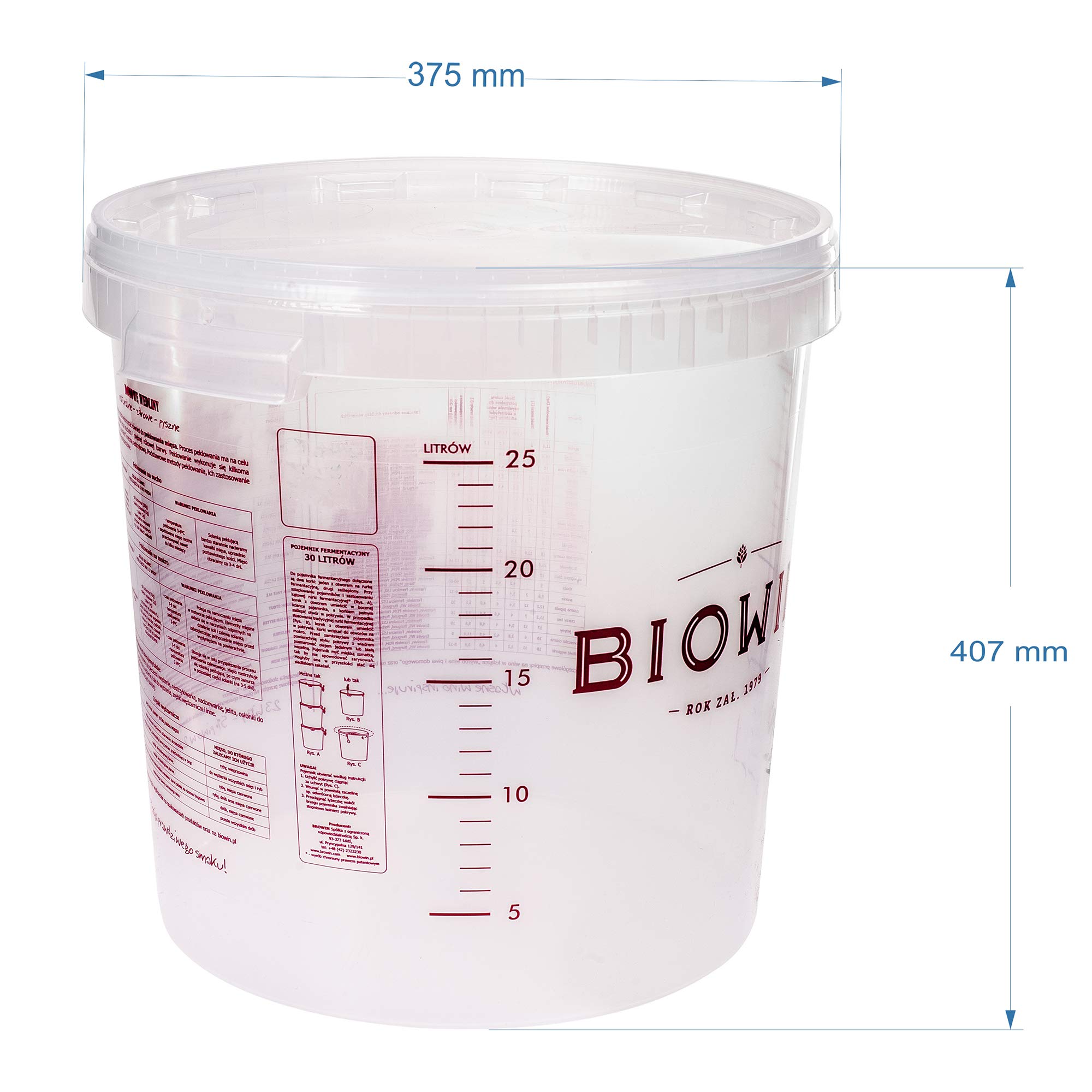 Browin Kit de inicio completo para la producción de cerveza casera incluye un recipiente de fermentación, concentrado de malta, plástico, multicolor, cm, 40 x 40 x 40 cm, 1 unidad