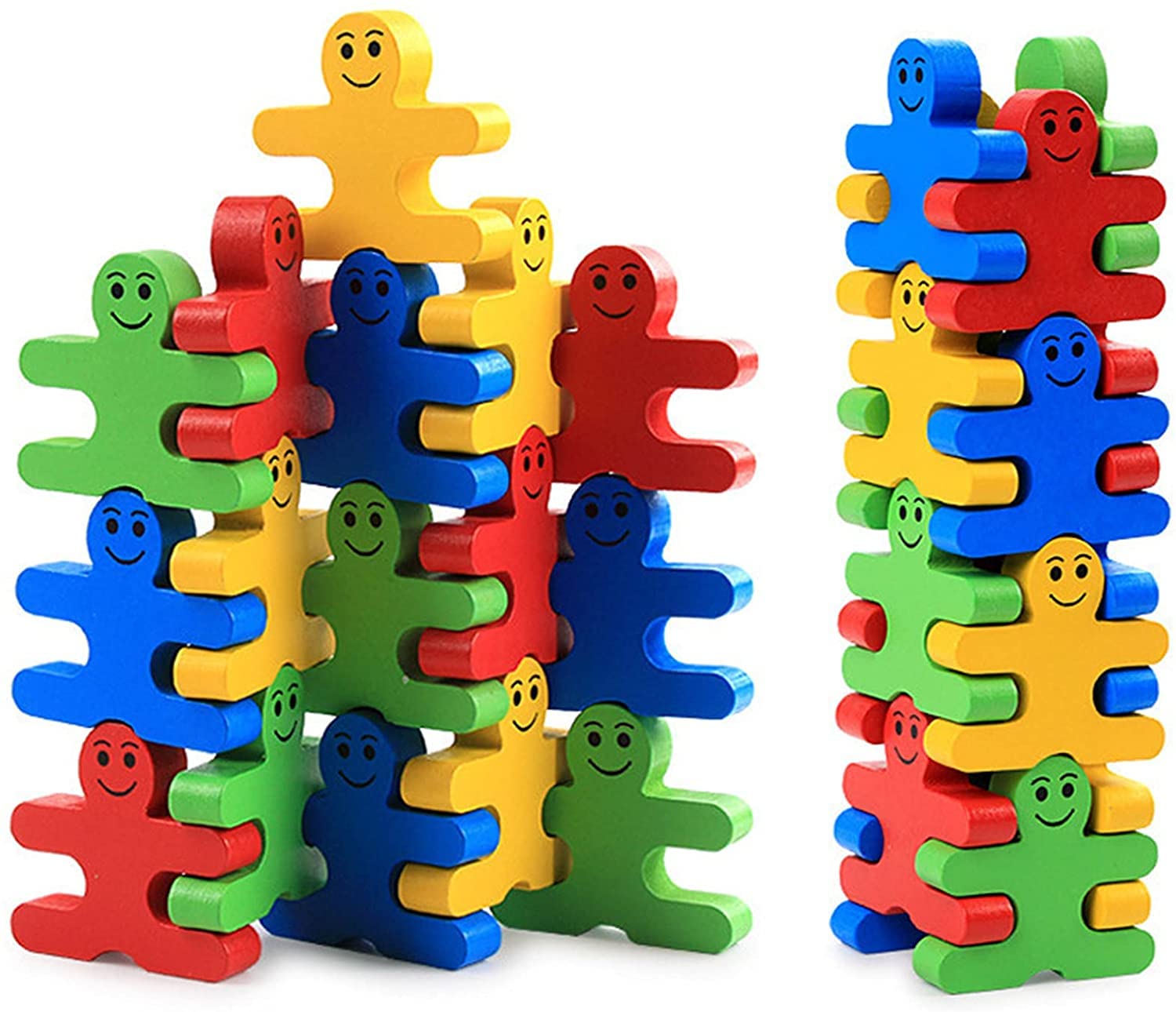 Leaffybezz Non-Toxic Building Blocks Set Puzzles Learning Activity Game for Kids Toys for Children Toys for 2,3,4,5 Years (Approx 23 Piece) (Balance Building Block for Kids)-image-45