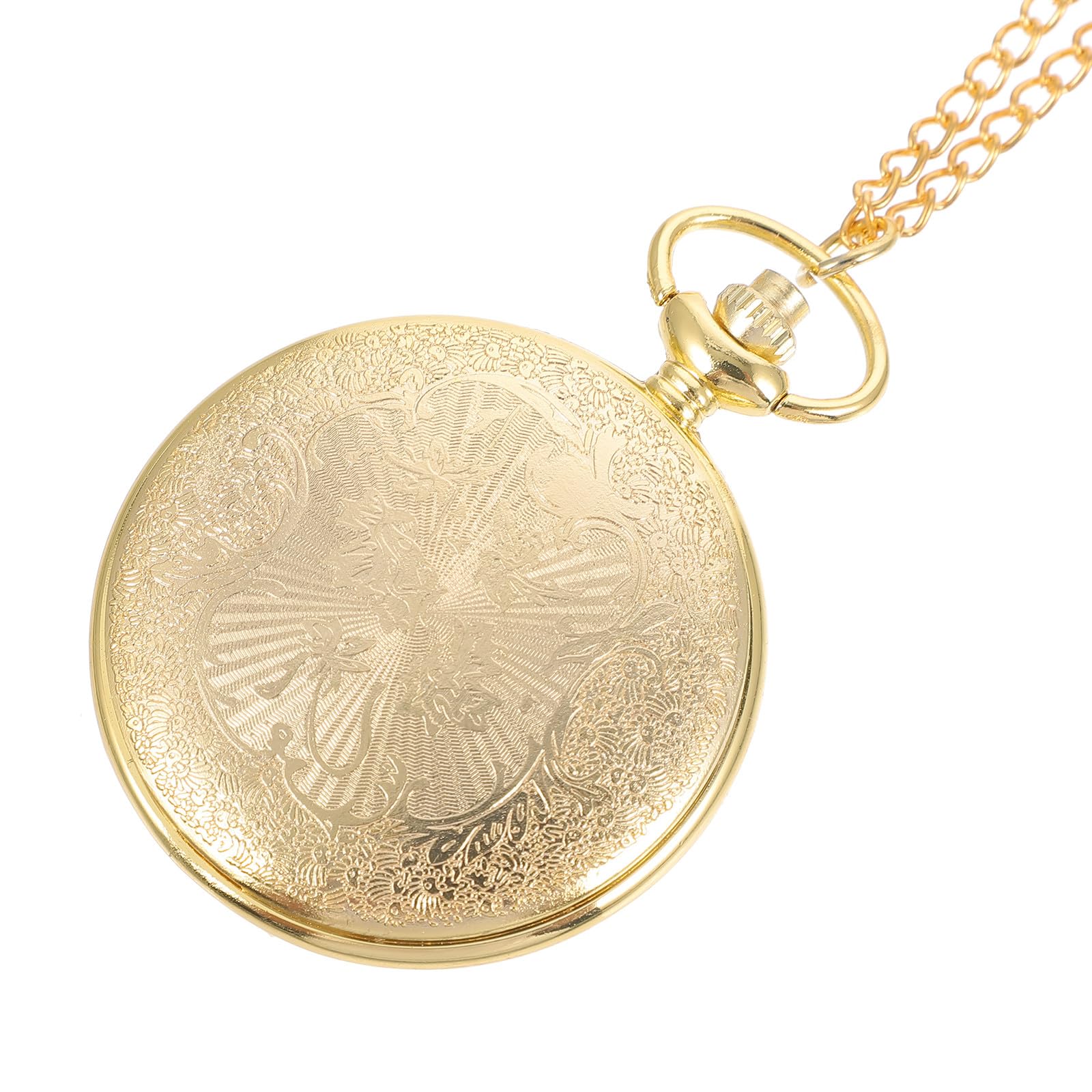 Antique Gold Train Pocket Watch Large Vintage Souvenir Timing Watch Metal Craftsmanship Men and Women-image-32