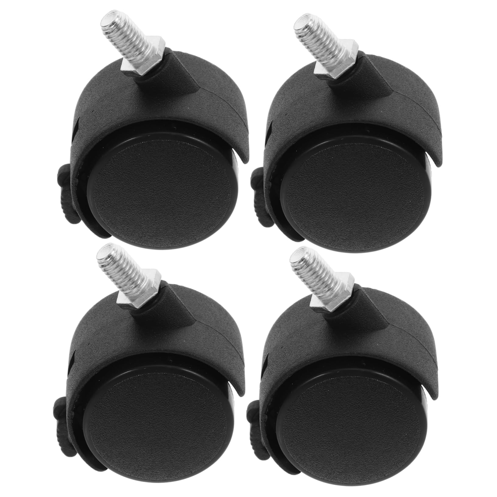 DINHEAROM 4Piezas Rueda de Repuesto para Silla de Oficina con Freno de Unidades Ruedas Giratorias de Diseño de para Mover Muebles Pesados Casa