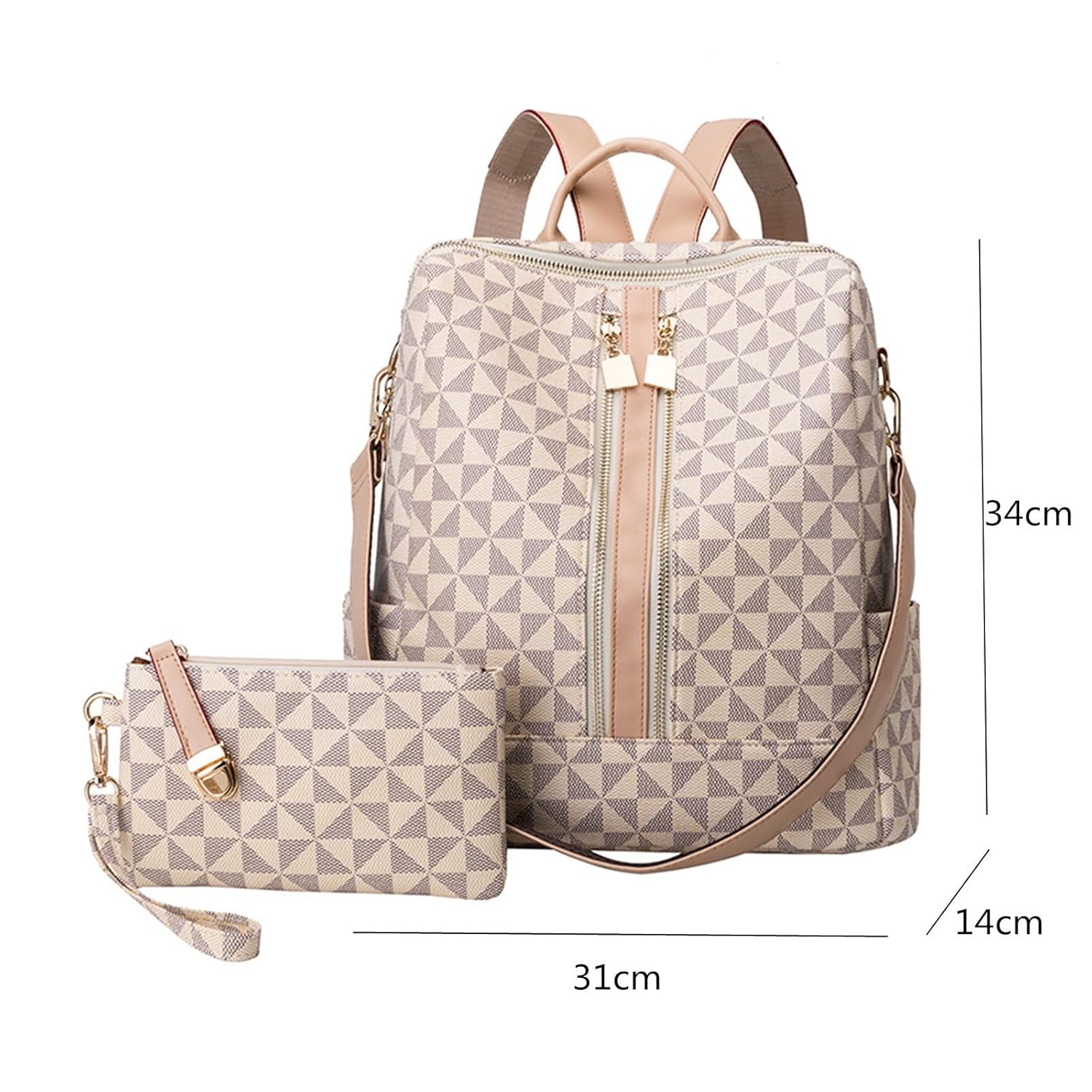 Mochilas femininas moda bolsa de couro PU design multiuso bolsa conversível mochila de viagem bolsa e bolsa 2 peças em promoção! Veja a oferta e mais achadinhos de Bolsas 4 Hoje é o melhor dia para comprar Mochilas femininas moda bolsa de couro PU design multiuso bolsa conversível mochila de viagem bolsa e bolsa 2 peças com aquele preço maroto! Promoção! Aproveite a oferta! 4