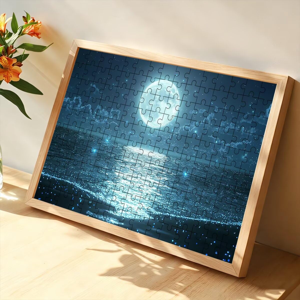 Puzzle 5000 Pezzi Luna, Puzzle Mare, Puzzles in Legno, 156x105cm -1386 | Puzzles con Confezione di Alta Qualità, Intrattenimento Creativo, Giochi Rilassamento e Intelligence, Regalo Donna Decor Casa