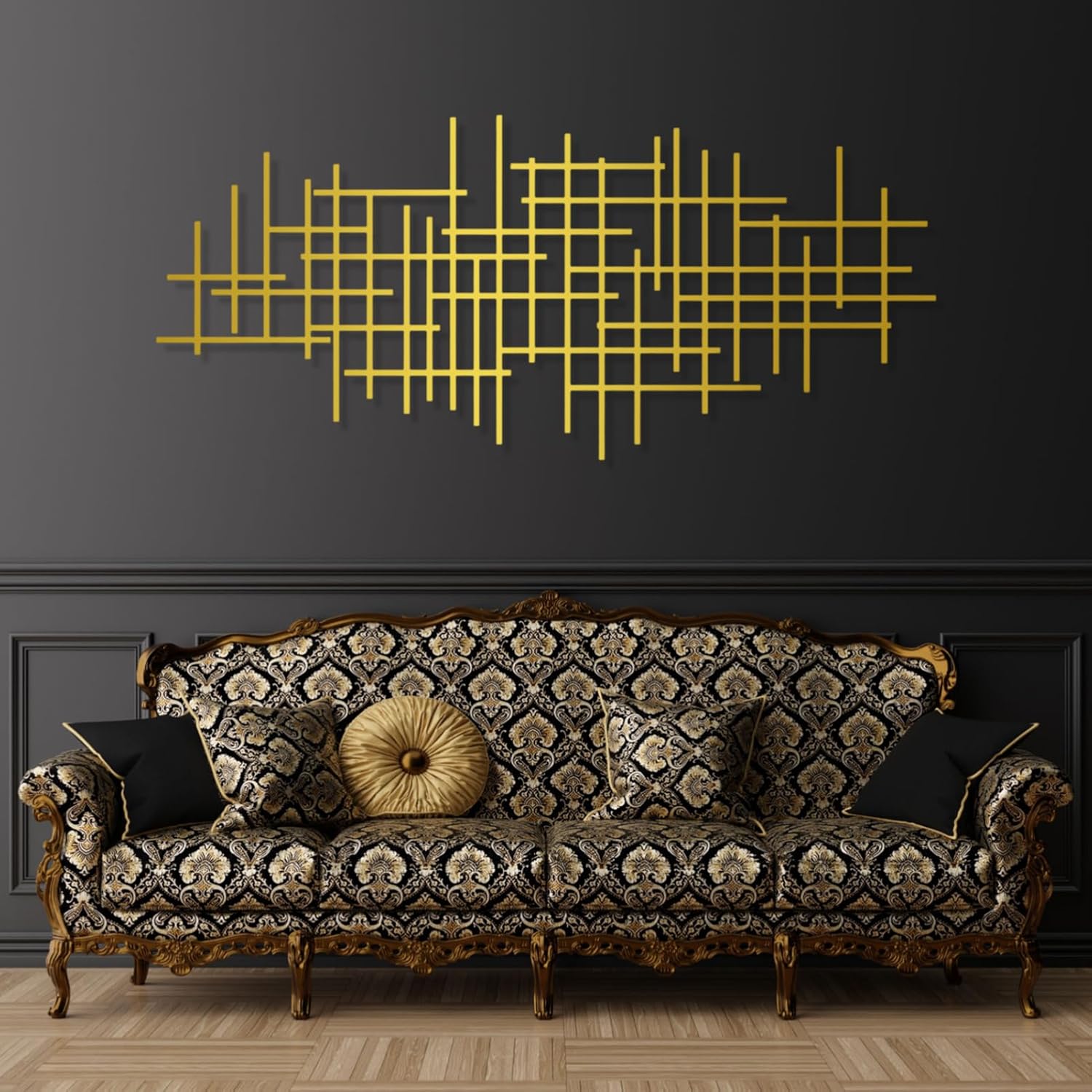 Modern Luxury Style Metal Wall Art, Abstract Metal Wall Art