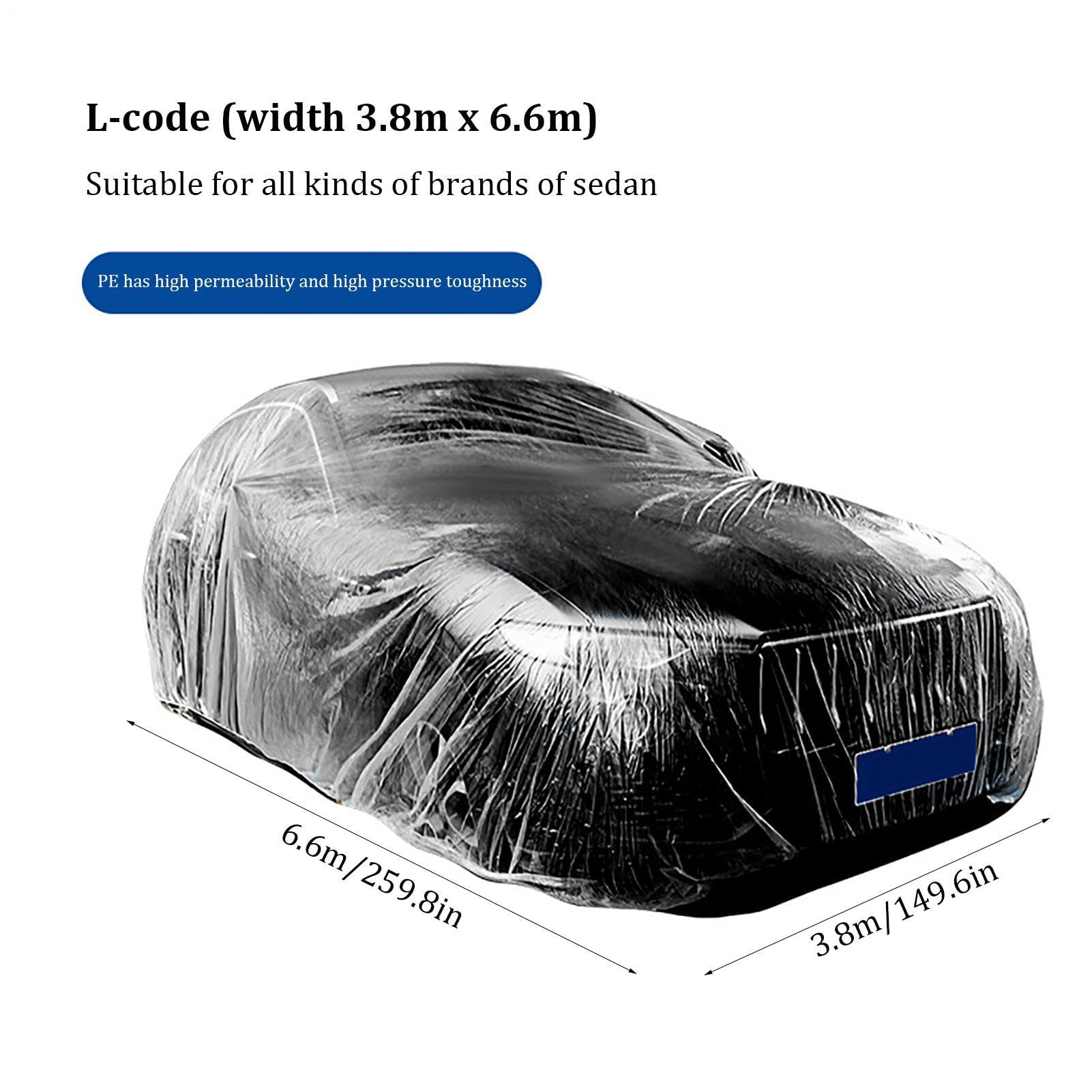 Clear Car Cover – Car Cover, Protective Coverr | Impermeable Film, Outdoor Vehicle Covers for Clears Shockproof Covers, Full Wind and Sun Protection