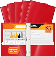 Vista 5 de Better Office Products Paquete de 25 carpetas de papel morado brillante con puntas, tamaño carta, 8.5 x 11 pulgadas