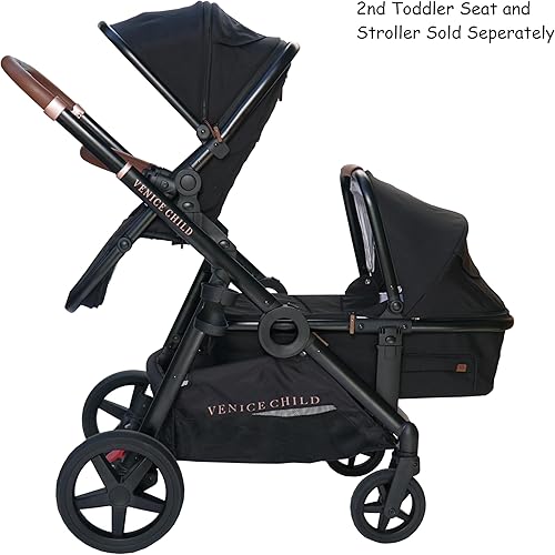Miniatura 3 de Venice Child Maverick - Cazo infantil para cochecito individual a doble (no incluido) con bolsillo lateral para teléfono celular y toldo protector