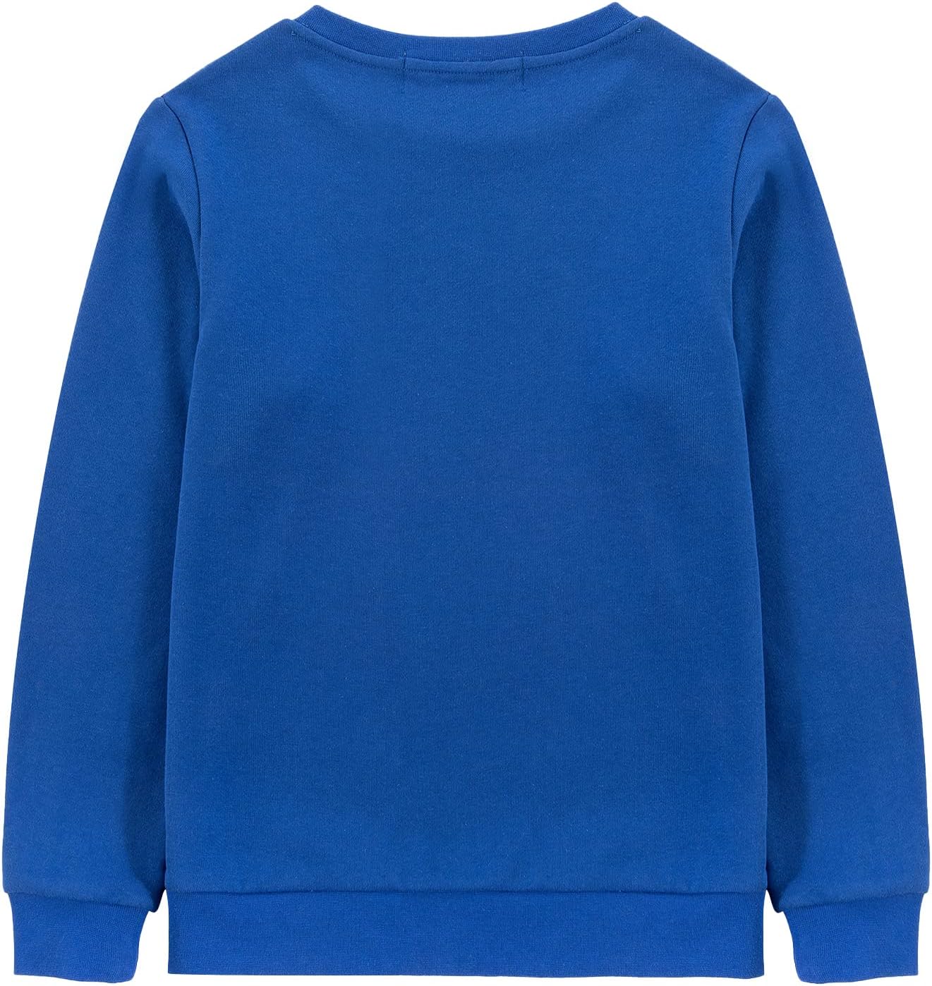 Kid Nation Kids Slouchy Soft Brushed Fleece Casual Basic Crewneck Sweatshirt for Boys or Girls 4-12 Years - Image 2