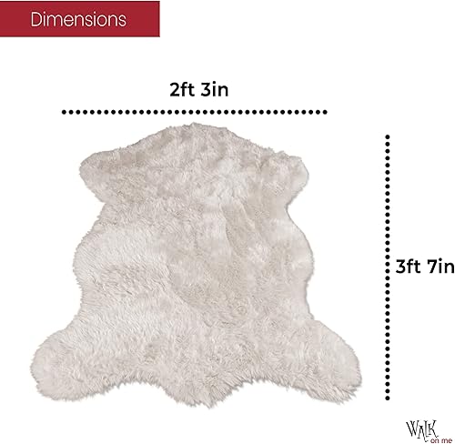 Miniatura 36 de Alfombra de piel sintética suave y sedosa, 2 x 4 pies, alfombra negra esponjosa fabricada en Francia, alfombra de piel de oveja, alfombra lanuda
