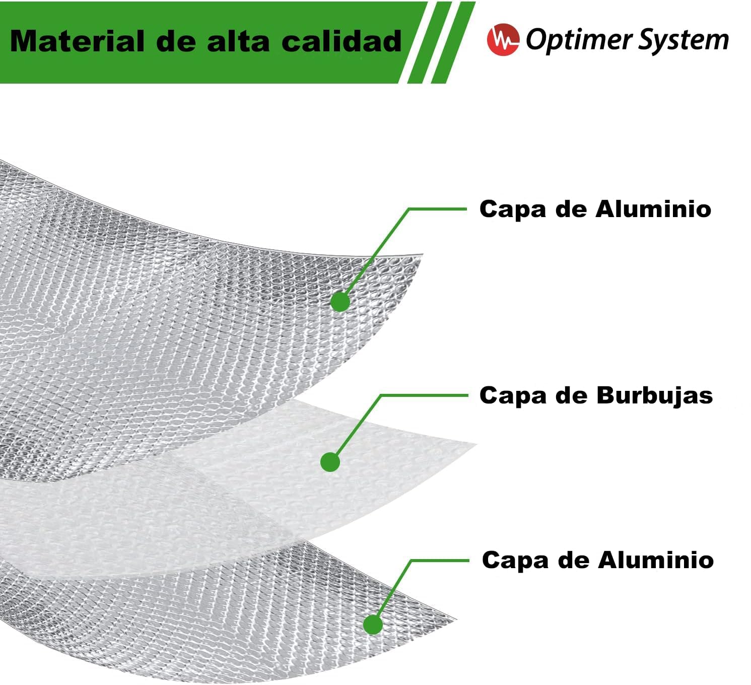 AISLANTE TERMICO | Reduce el Frio y el Calor |100% ALUMINIO| Rollo Aislante Termico para Ventana, Pared, Suelo, Techo, Coche, Garaje, Camper, Aire Acondicionado [ 1.20 X 35 ] (42m²)