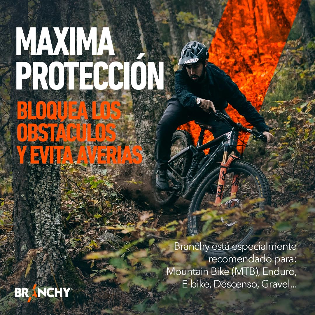Branchy Protection, Protector Universal de Cambio Trasero Bicicleta | Recomendado para MTB, Ebike, Enduro, DH, Gravel