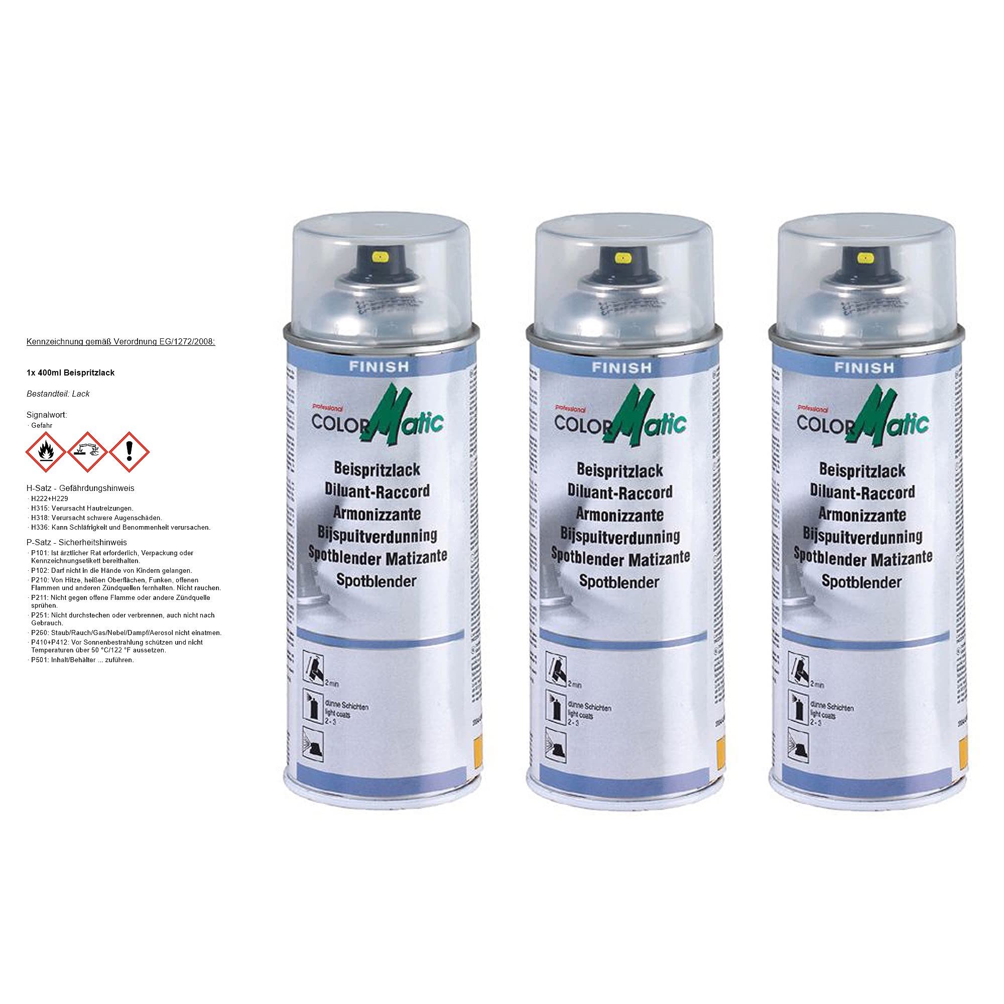 3 X Colormatic 400 ML beispritzlack