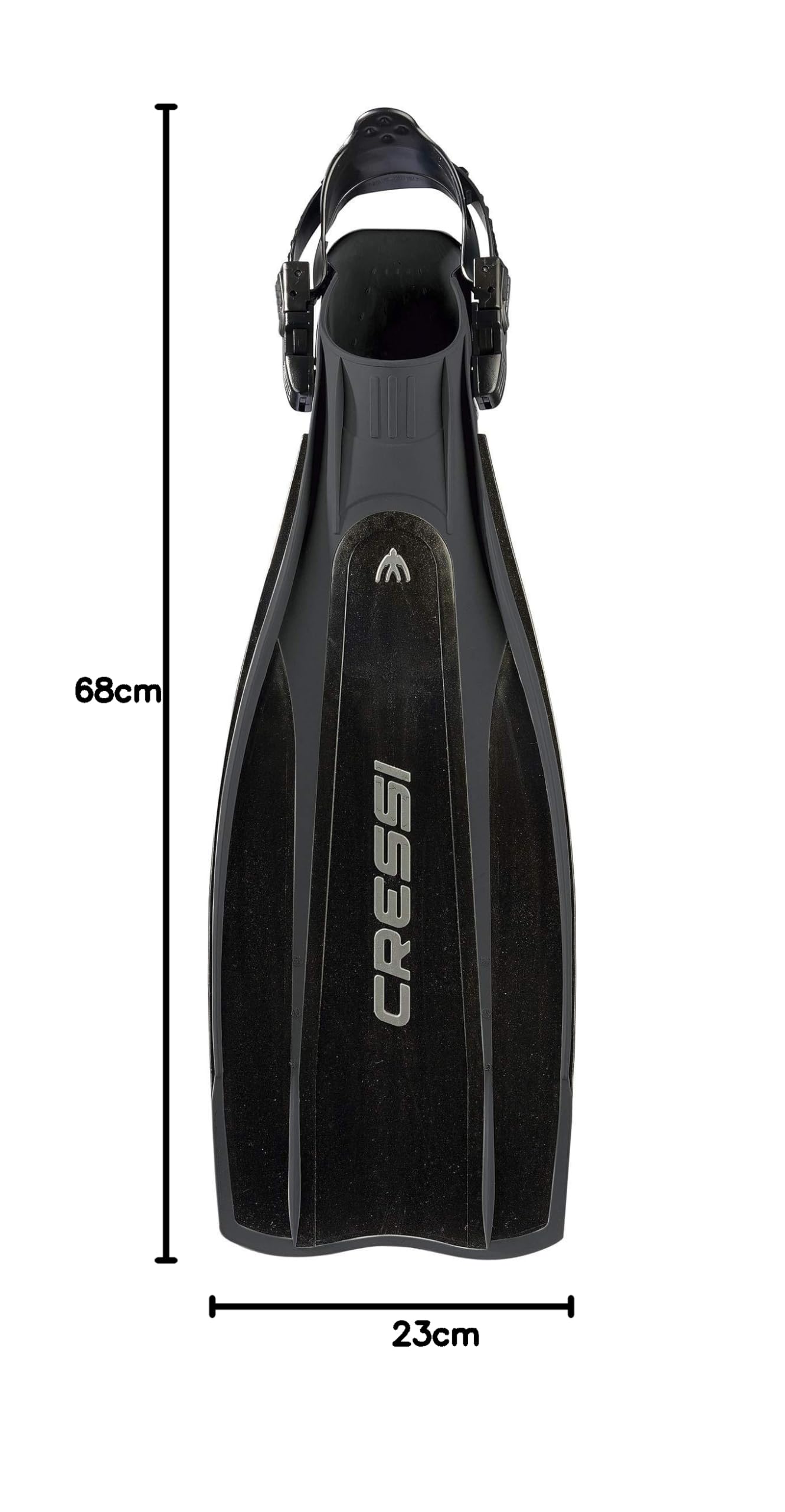 Cressi Palmes de plongée légères et Bien équilibrées à Talon Ouvert - Pro Light : fabriquées en Italie