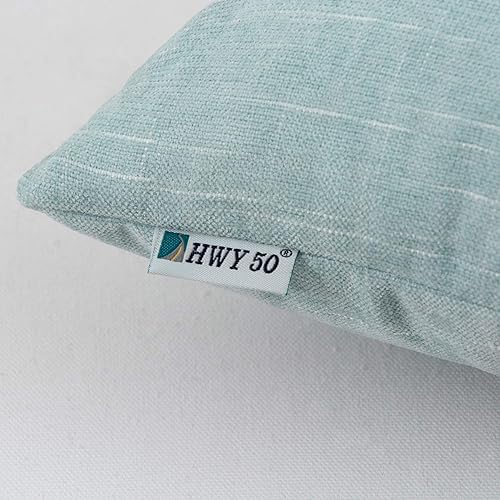 Miniatura 6 de HWY 50 - Fundas de almohada de chenilla sólidas decorativas, para sofá, dormitorio y cama.