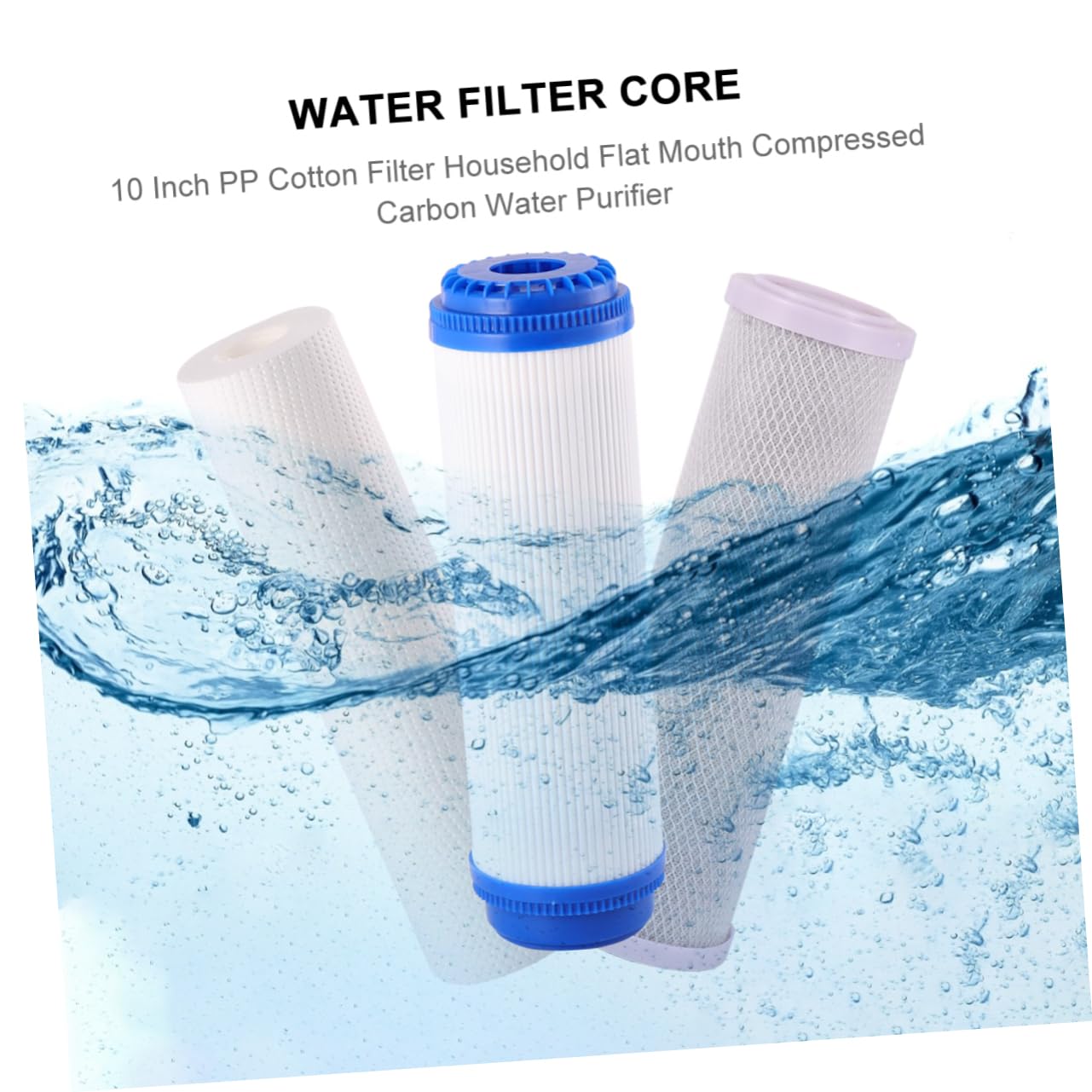 Hemobllo Purificador De Agua De Filtro De Pp y Comprimido Compatible Sistemas De Inversa y Otros Purificadores Filtración Eficaz Para Agua Limpia y Sabrosa