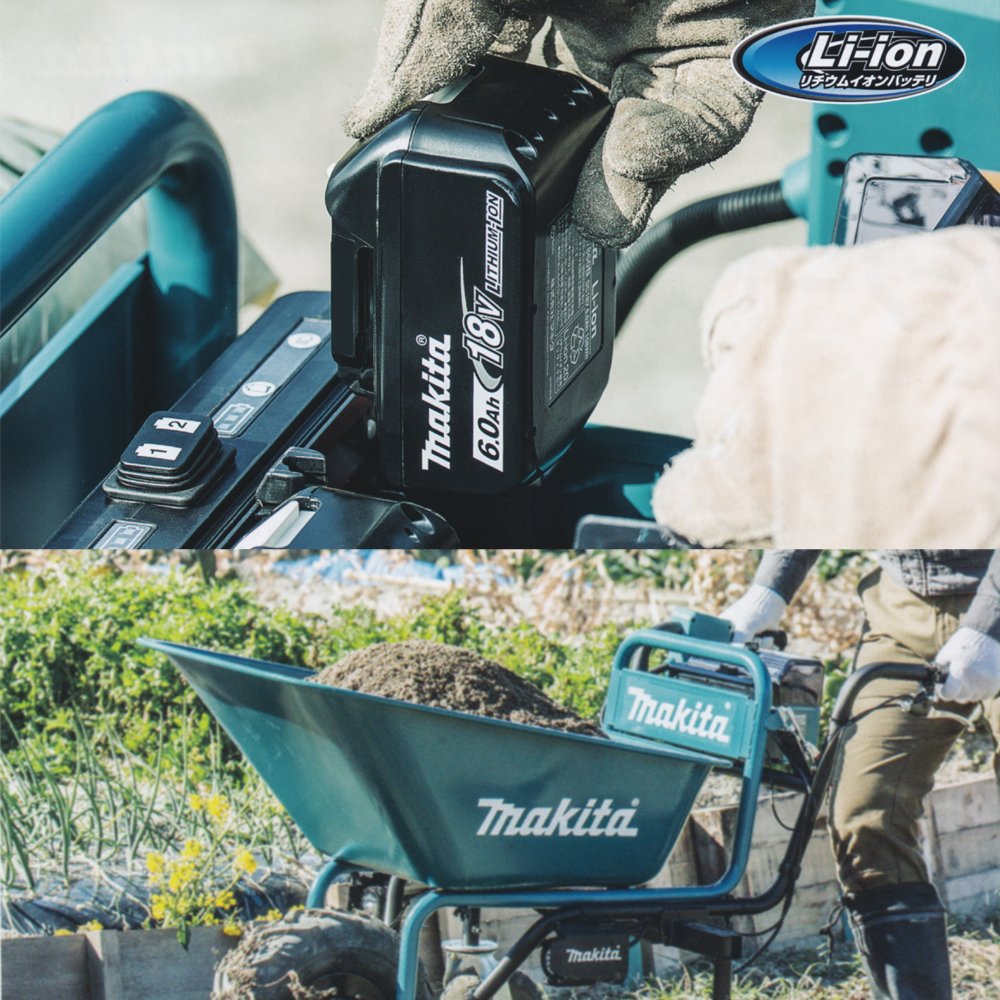 Amazon.co.jp: 18V充電式運搬車CU180DZN+バケット+バッテリ2個+充電器