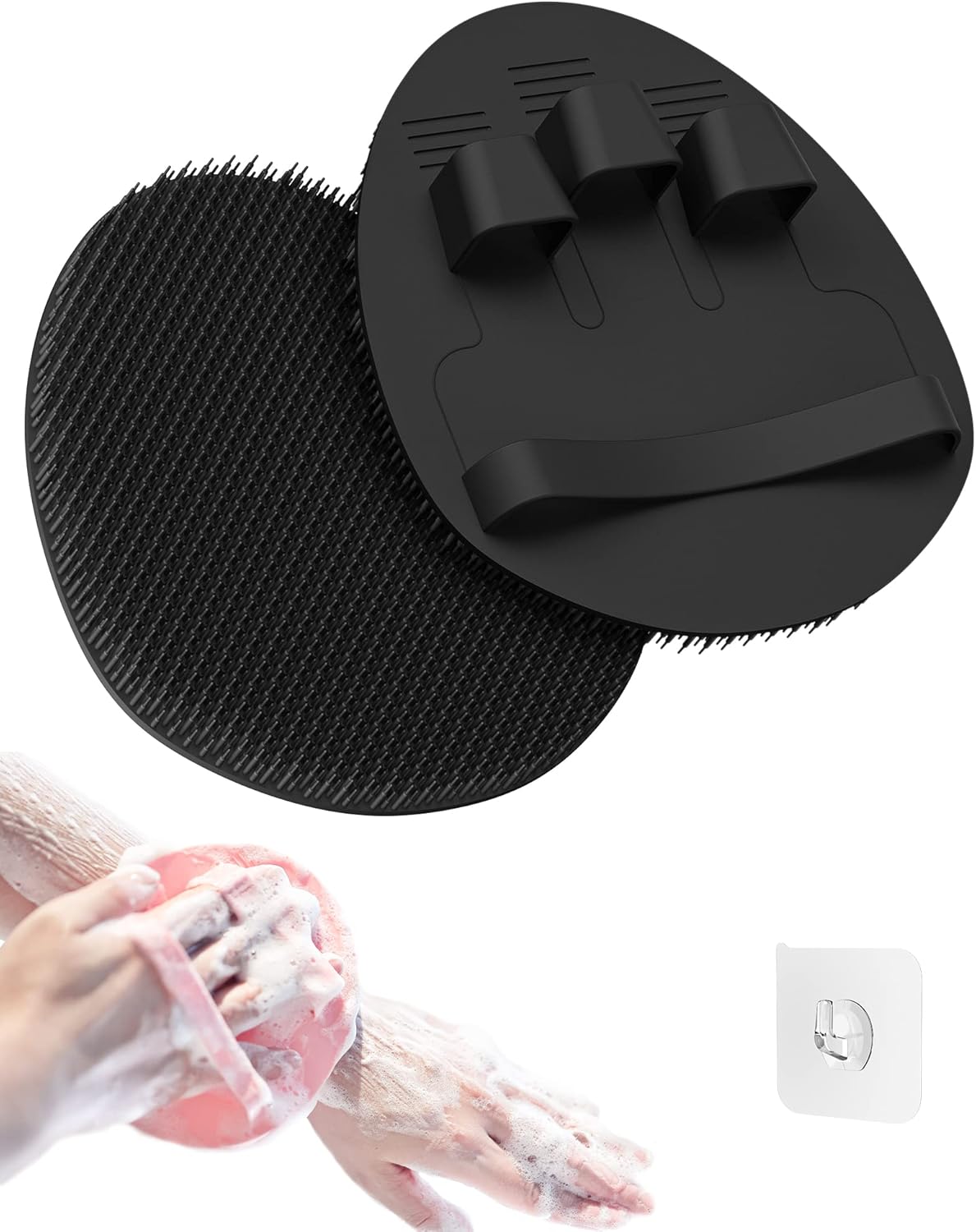 ManmiHealth Soft Silicone Shower Brush, SuperLathering and Deep