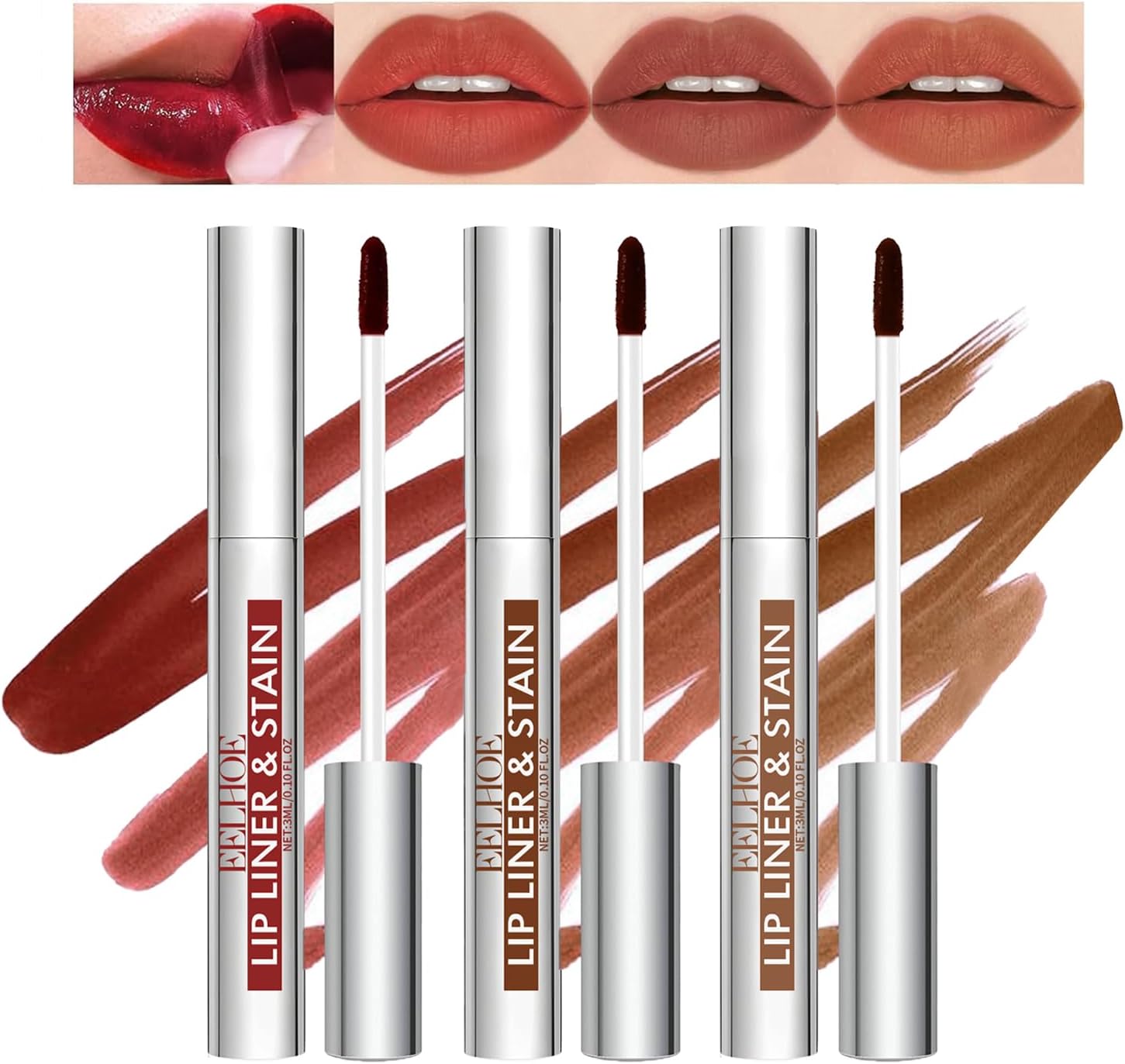 3Pcs Peel off Lip Liner Tattoo, Peel off Lip Stain Tattoo Met Matte Afwerking, Met Vitamine E Geïnfundeerd, Tattoo, Lippenstift, Duurzaam, Plump Lipcontour, Cadeau Voor Vrouwen 3Pcs Peel off Lip Liner Tattoo, Peel off Lip Stain Tattoo Met Matte Afwerking, Met Vitamine E Geïnfundeerd, Tattoo, Lippenstift, Duurzaam, Plump Lipcontour, Cadeau Voor Vrouwen