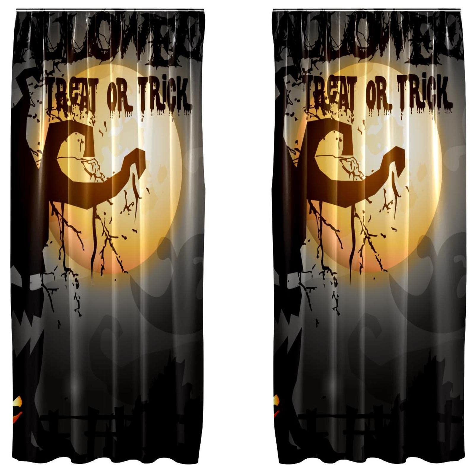 Paneles para decoración de sala de estar listos para el truco o trato de Halloween