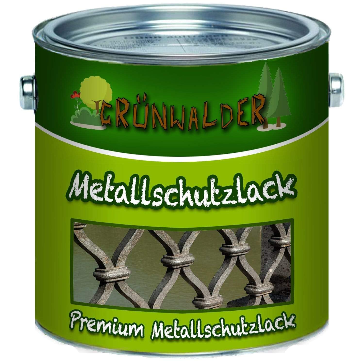 Rostschutz-Grundierung premium Rostschutzfarbe - pigmentierter Farb-Anstrich, leichte Verarbeitung & Wetterbeständig in Hell-Grau und Rot-Braun