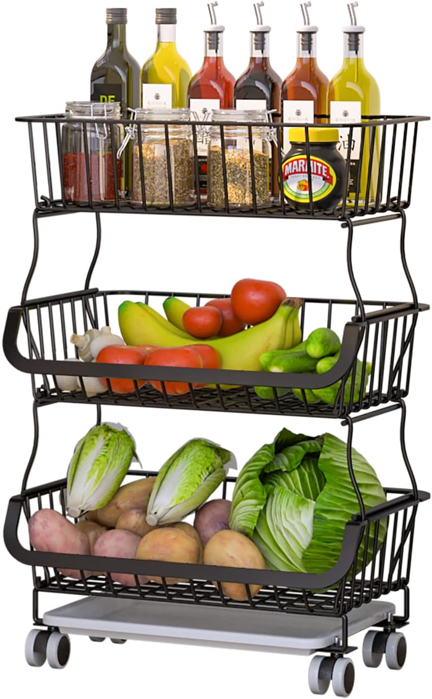 Buy ALPHYSE Fruit Basket for Kitchen, Wire Baskets for Fruit and