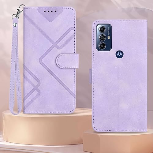 Miniatura 6 de Funda para Moto G Play 2023, funda protectora a prueba de golpes para Moto G Pure (morado)
