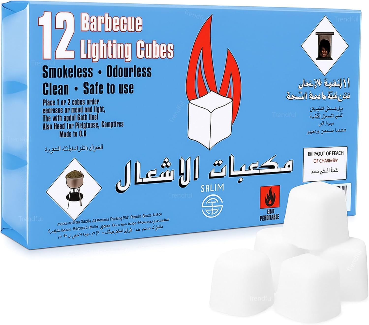Harbour Delights - Barbecue Lighting Cubes - Smokeless 12 Pieces