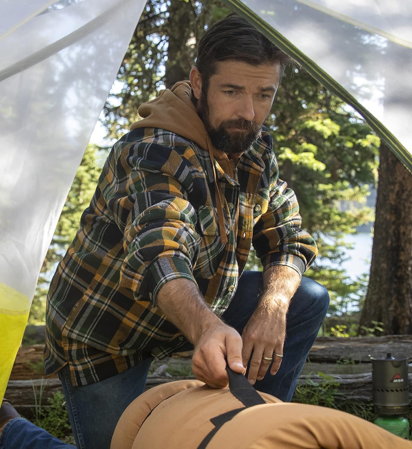 Legendary Whitetails mens Maplewood Hooded Shirt Jacket - Image 2