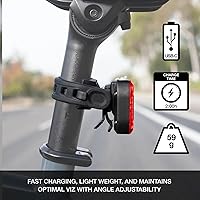 Vista 5 de NiteRider Micro 950 Luz delantera para bicicleta/Vmax+ 180 luces traseras para bicicleta, paquete combinado - Luces LED para bicicleta recargables