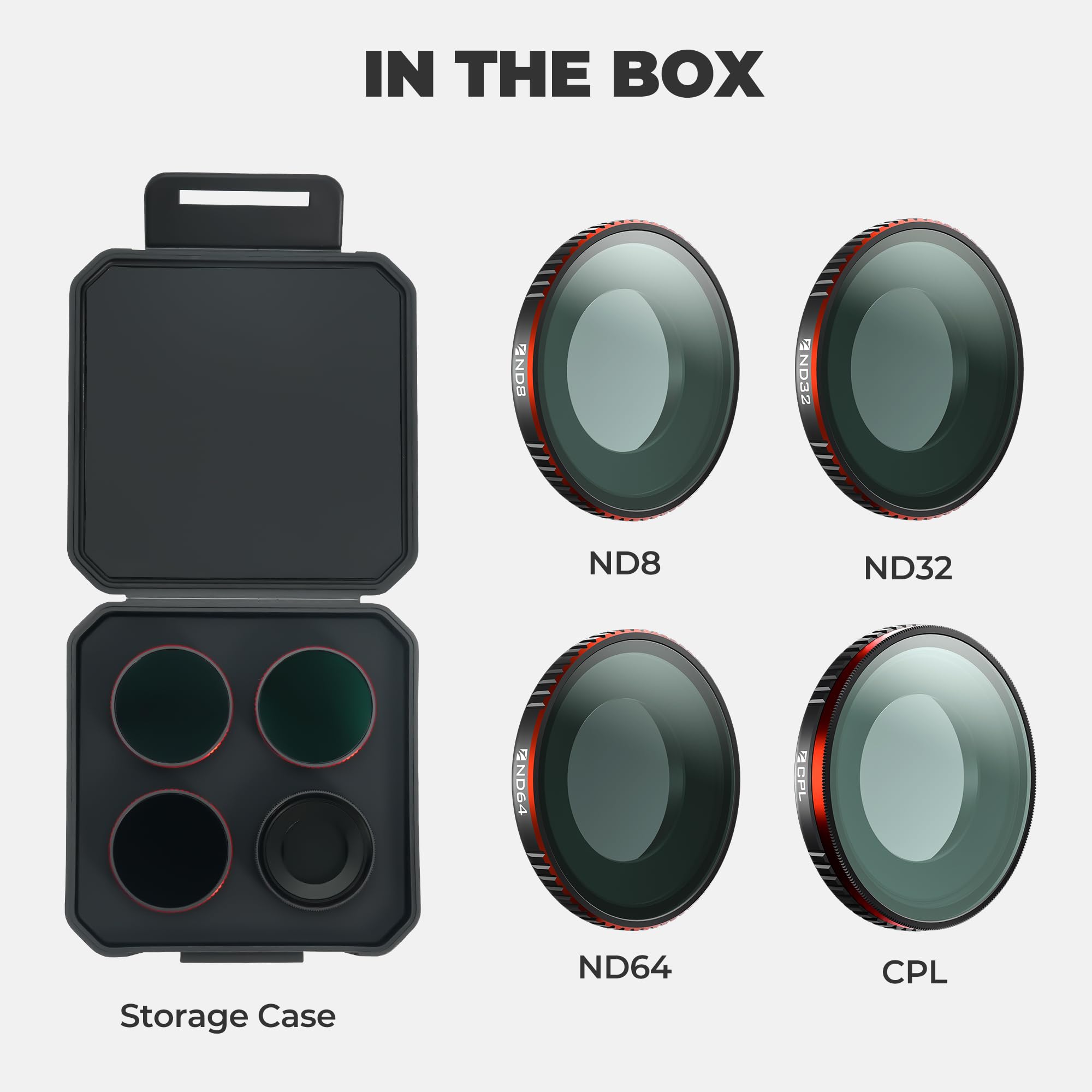 Freewell Kit filtro giorno standard per filtri Insta360 GO Ultra – ND8, ND32, ND64 e CPL per un migliore controllo dell'esposizione e riflessi ridotti