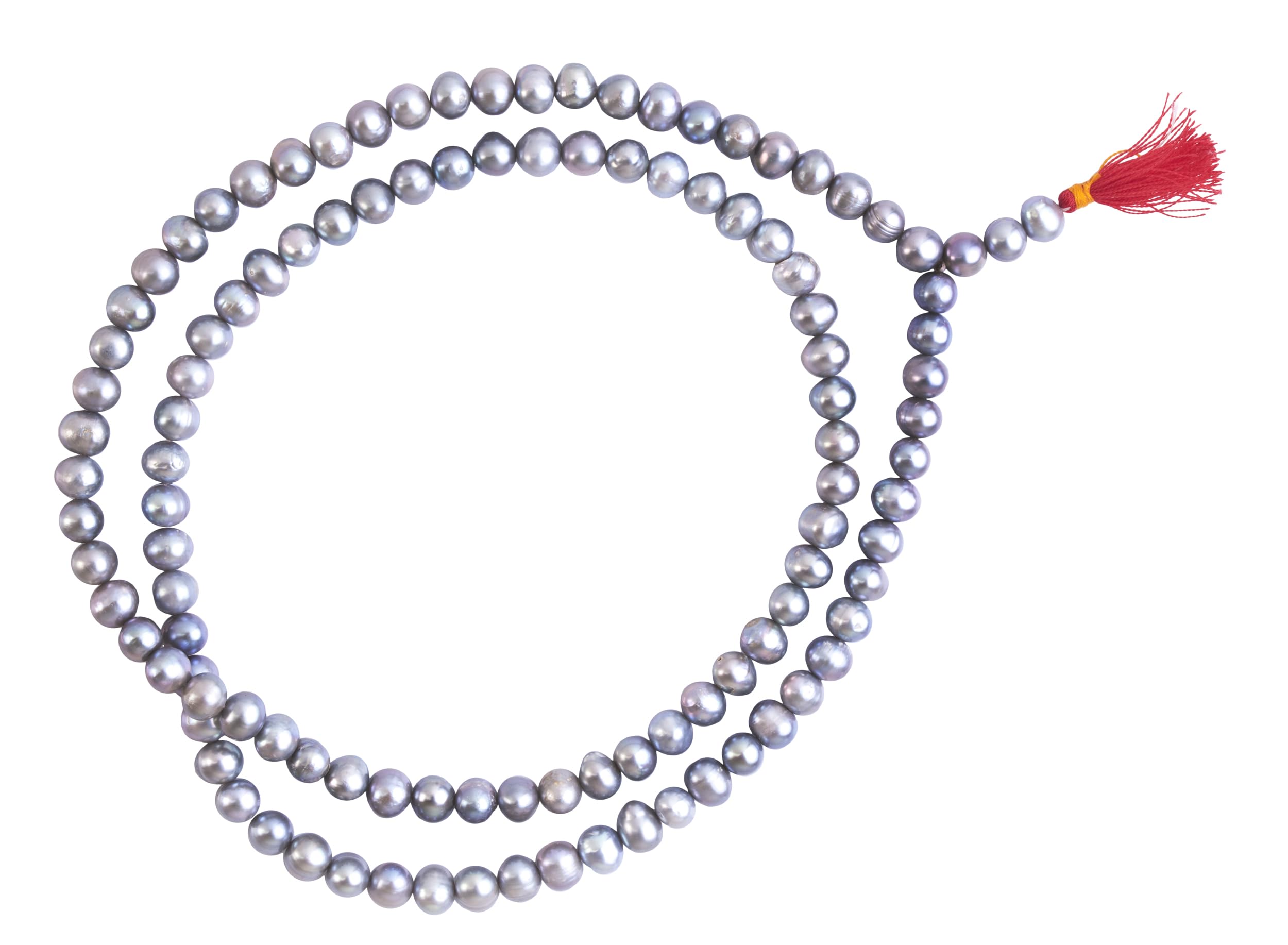 D.D Pearls natural freshwater pearls Japa Mala (108+1 Beads) pearl Natural & Certified Astrological Beads |Unisex Both for Men & Women (8 MM)-image-31