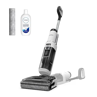 Tineco Floor ONE Stretch S6 Cordless Wet Dry Vacuum Cleaner, 180°Lay-Flat Smart Vacuum Mop, 40 Minutes Long Runtime 158℉ Flashdry Self-Cleaning, Dual-Sided Edge Cleaning Lightweight Floor Cleaner