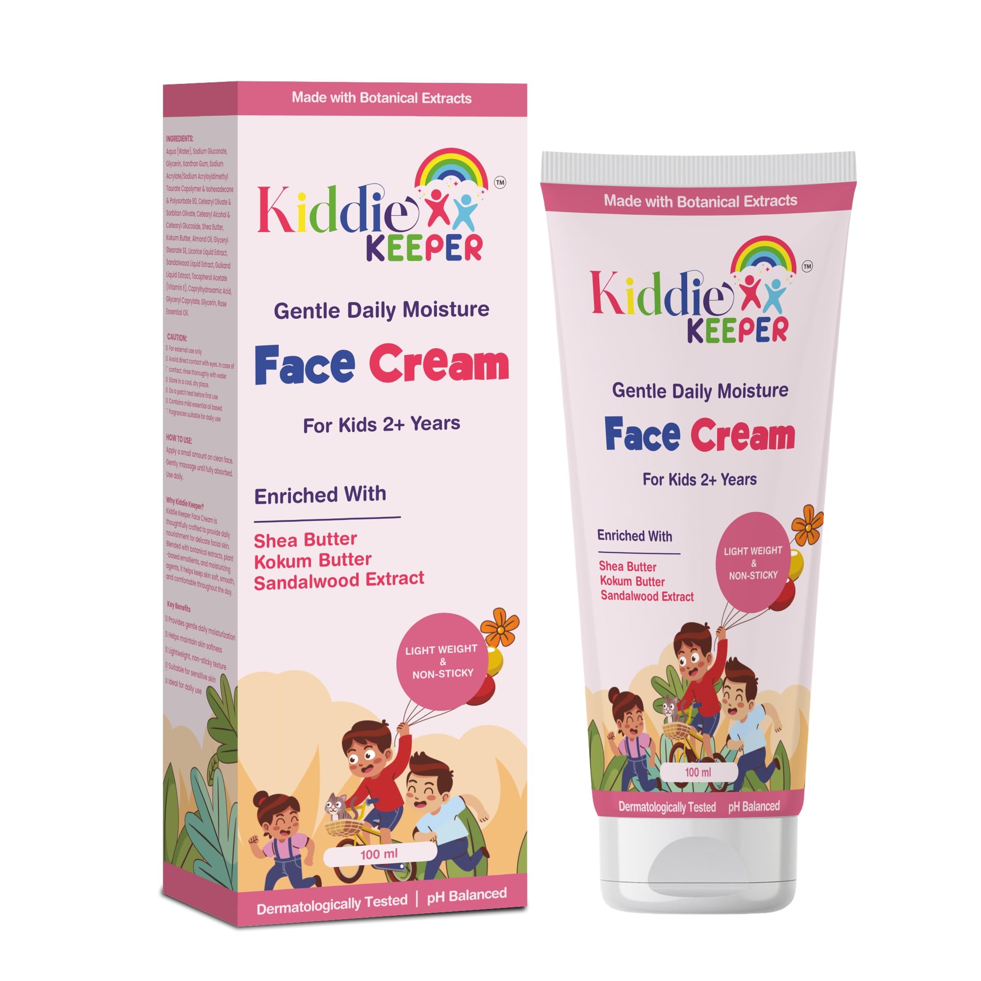 Gentle Daily Moisture Face Cream for Kids (2+ Years) – Hydrating Kids Moisturizer with Shea Butter, Kokum Butter & Vitamin E | Paraben & Sulphate Free | Dermatologically Tested | 100 ml-image-47