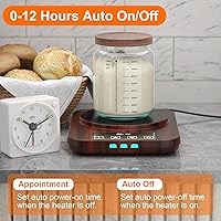 Vista 5 de Electric Sourdough Starter Warmer, Upgrade Warming Heating Pad Mat for Sour Dough Starter, Sourdough Heater Proofing Tool for Home Baking with