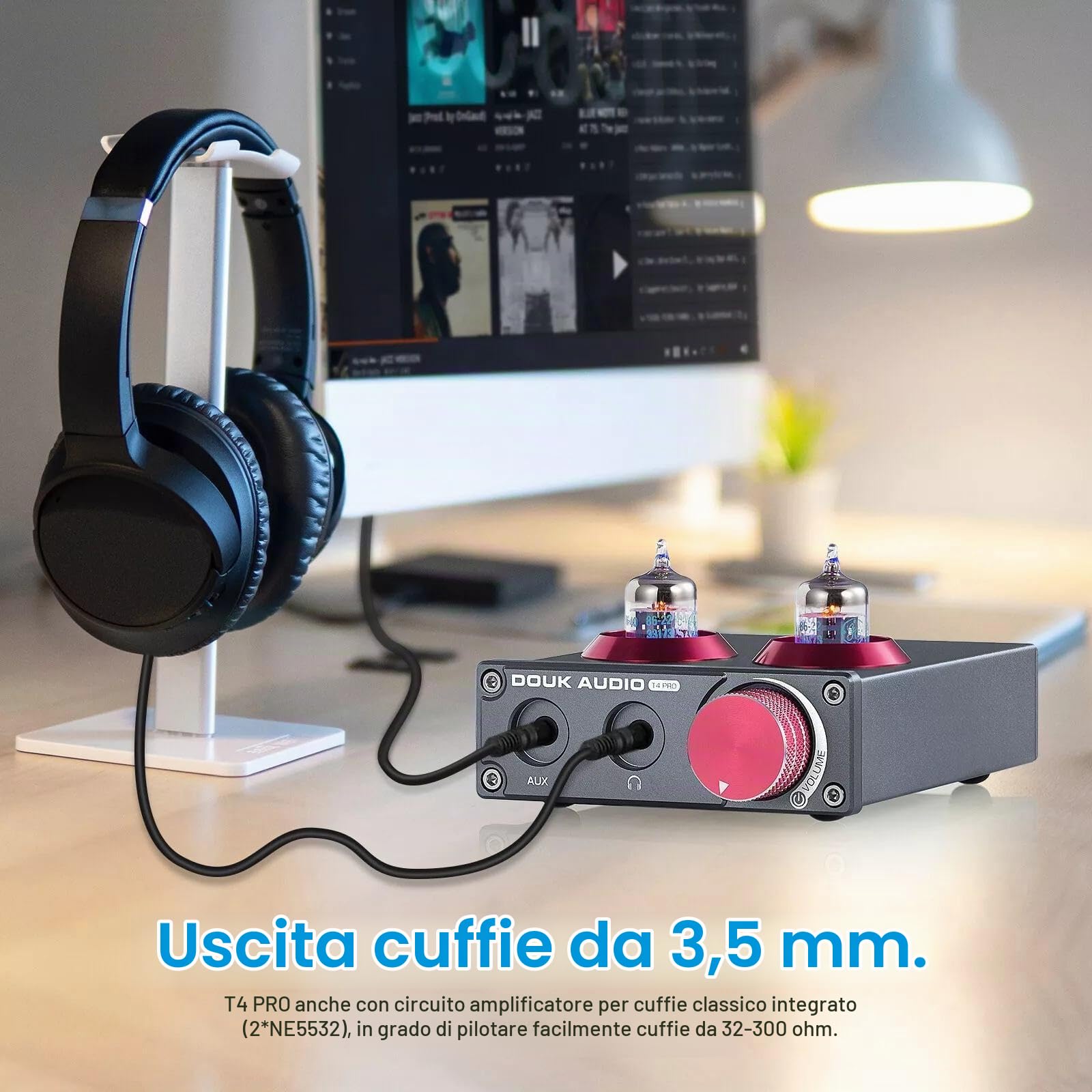 Douk Audio Mini 5654 Preamplificatore Phono Tubo A Vuoto Home Stereo Audio Preamplificatore Amplificatore Per Cuffie