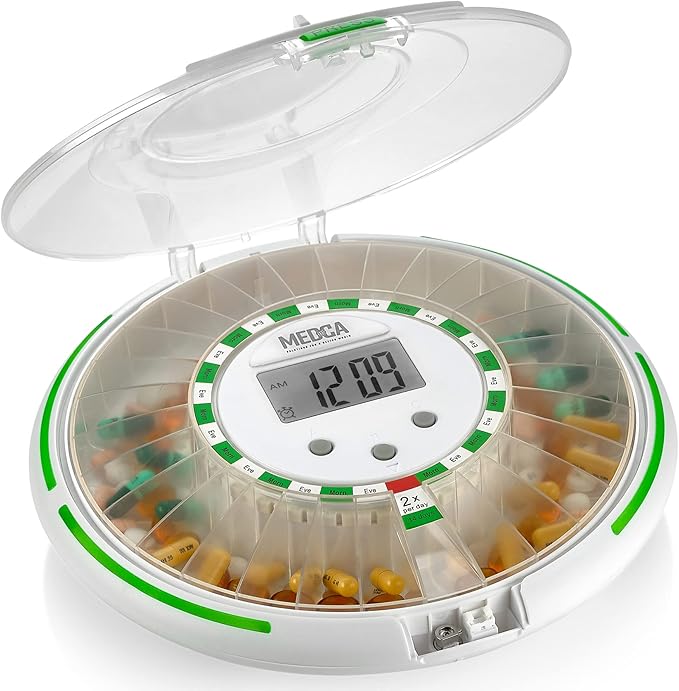 Automatic Pill Dispenser with 28Day Electronic Medication Organizer