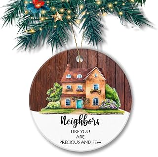 Neighbor Keepsake Christmas Tree Ornament 2024 - 3in Round - Like You Are Precious and Few