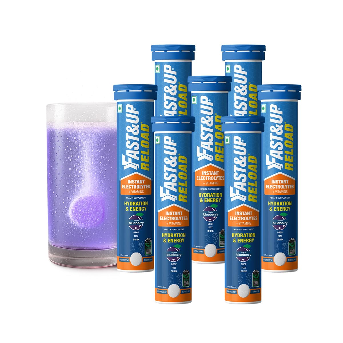 Reload Zero - Zero Sugar Instant Energy & Hydration Drink - Ice Current Flavour - 22 Effervescent Tablets — Amazon image 24