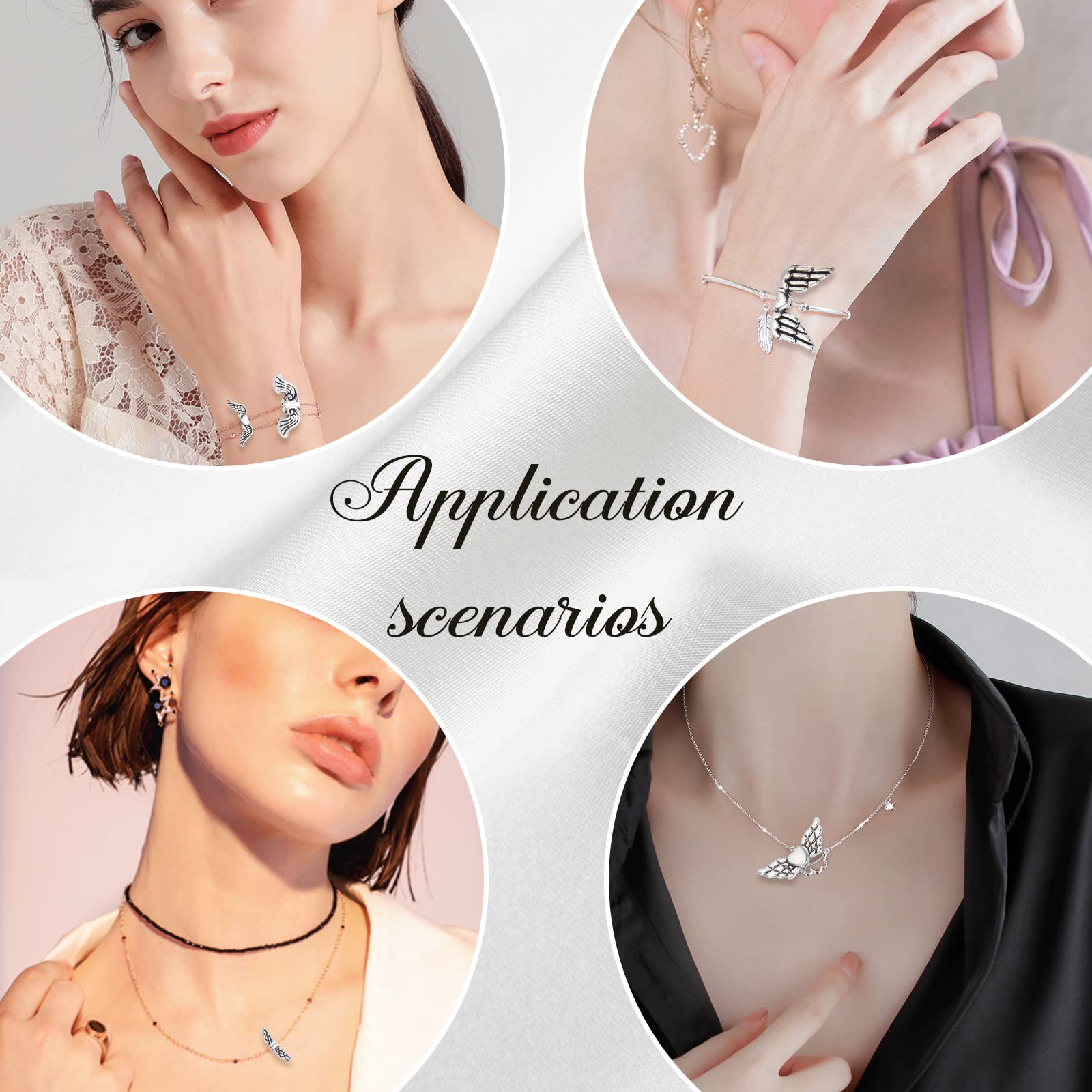 Sunnyclue 120 Pièces Perles D'ange En Alliage De Style Tibétain En Gros