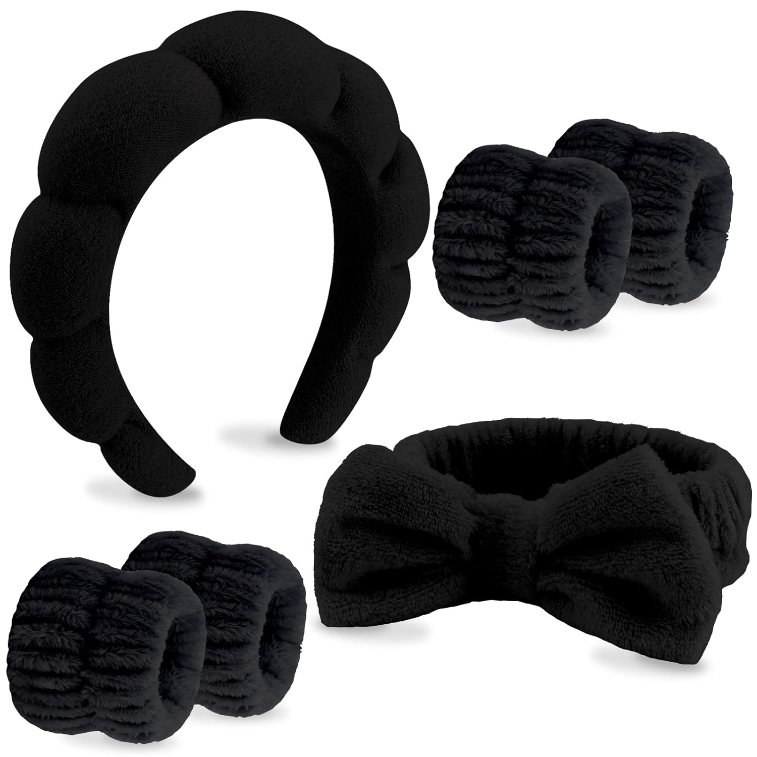 VELSCRUN 6 Pack Spa Headband, Makeup Headband, Face...